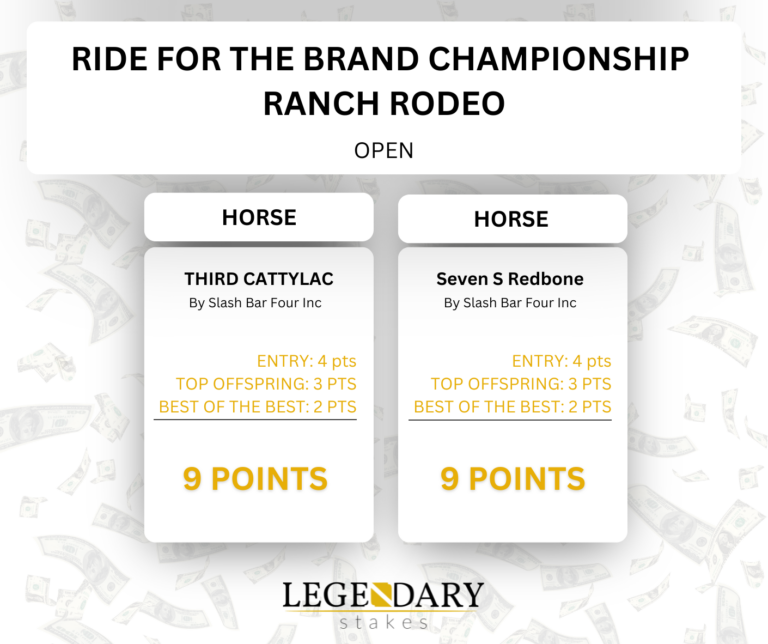 Ride For The Brand 2024 Open Ranch Rodeo Results