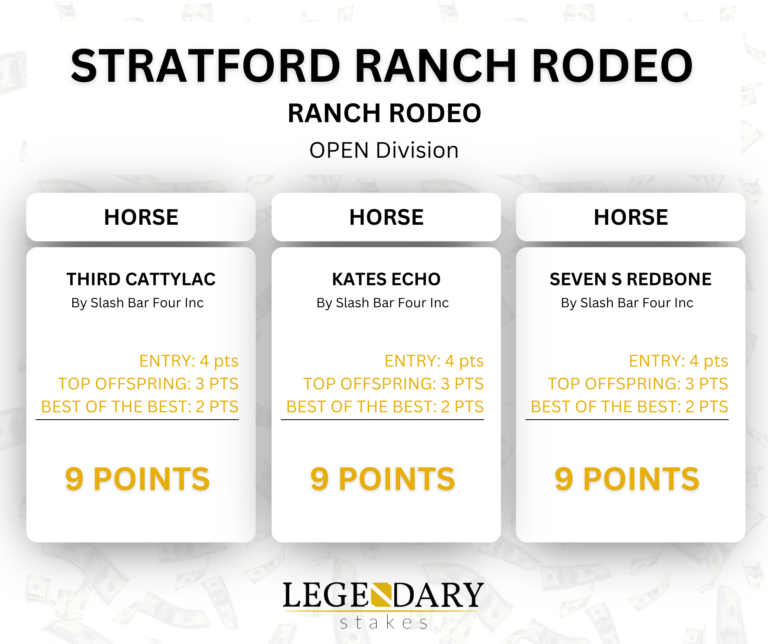 Stratford Ranch Rodeo 2024 Open Ranch Rodeo Results